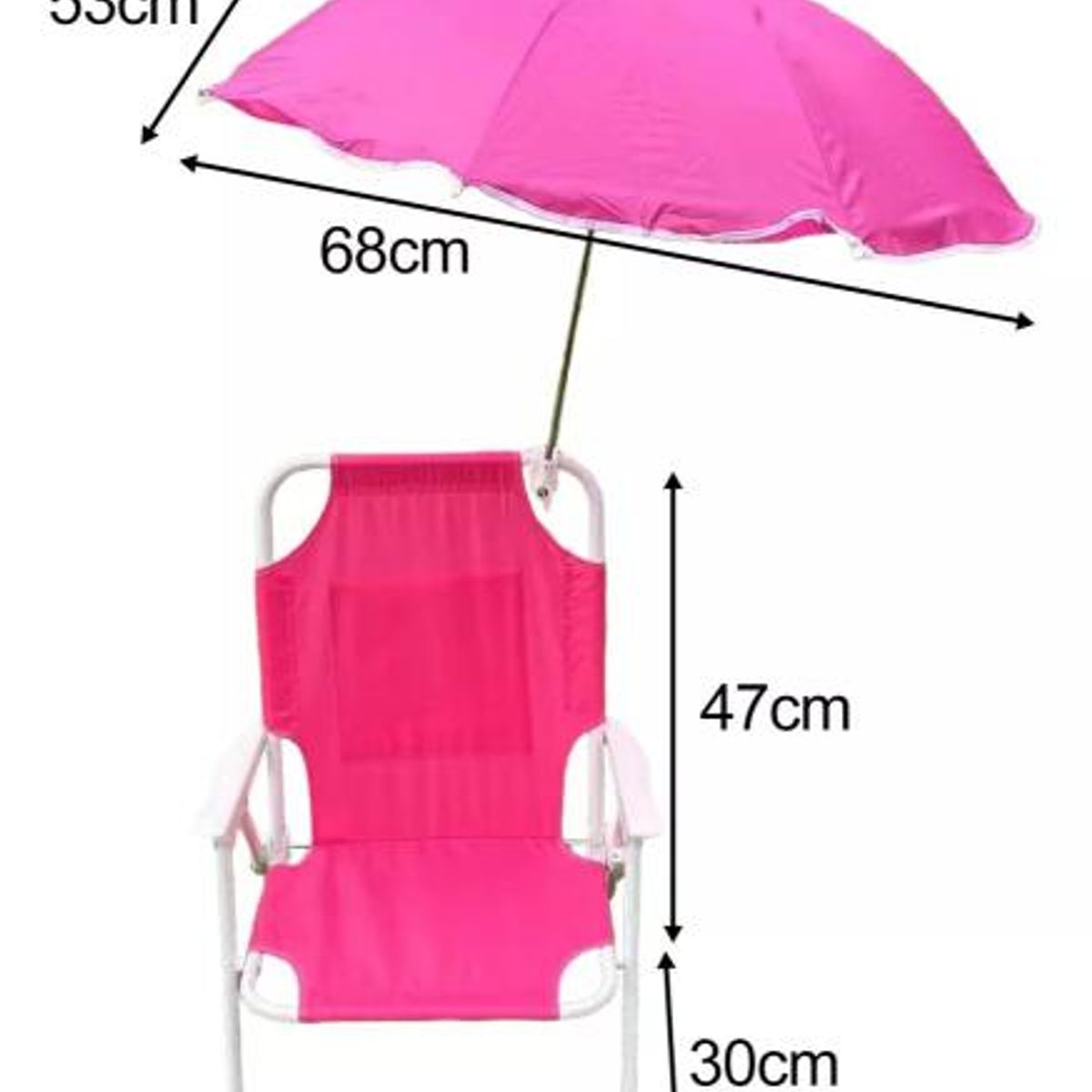 GENERICO - Silla Plegable Camping Niños Con Sombrilla