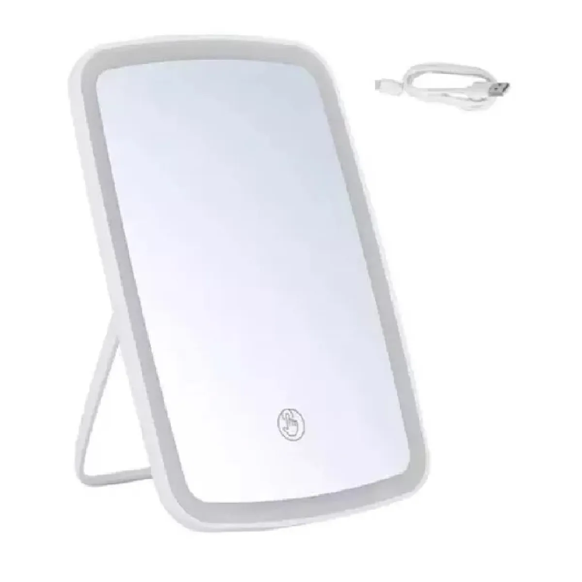 ANGELES DEL HOGAR - Espejo De Maquillaje Tocador Luz Led Recargable Ajustable