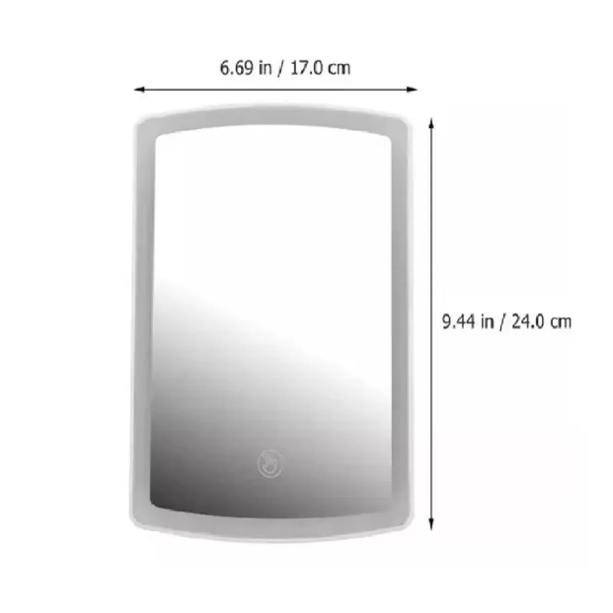 ANGELES DEL HOGAR - Espejo De Maquillaje Tocador Luz Led Recargable Ajustable