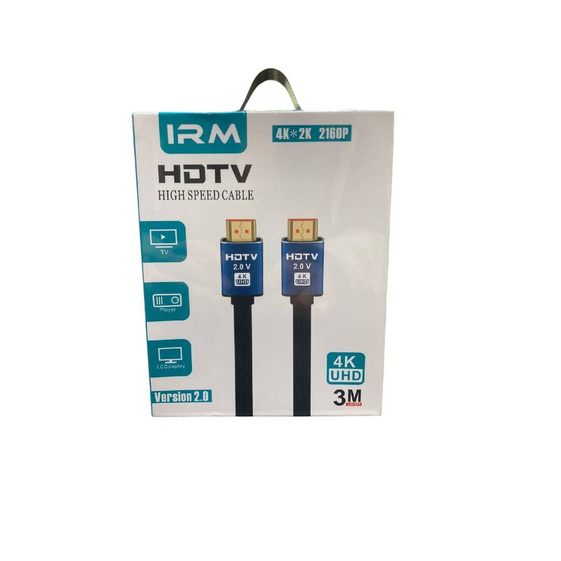 ANGELES DEL HOGAR - Cable Hdmi 4k UHD De 3 Metros Hdtv 20v IRM-08678