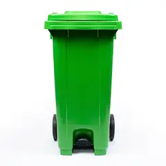 GENERICO - Basurero de 120 Litros con Pedal Verde