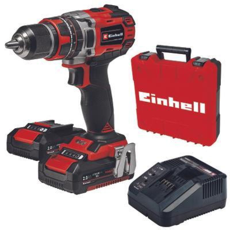 EINHELL - Taladro impacto 2 baterías 2.0ah más cargador Einhell