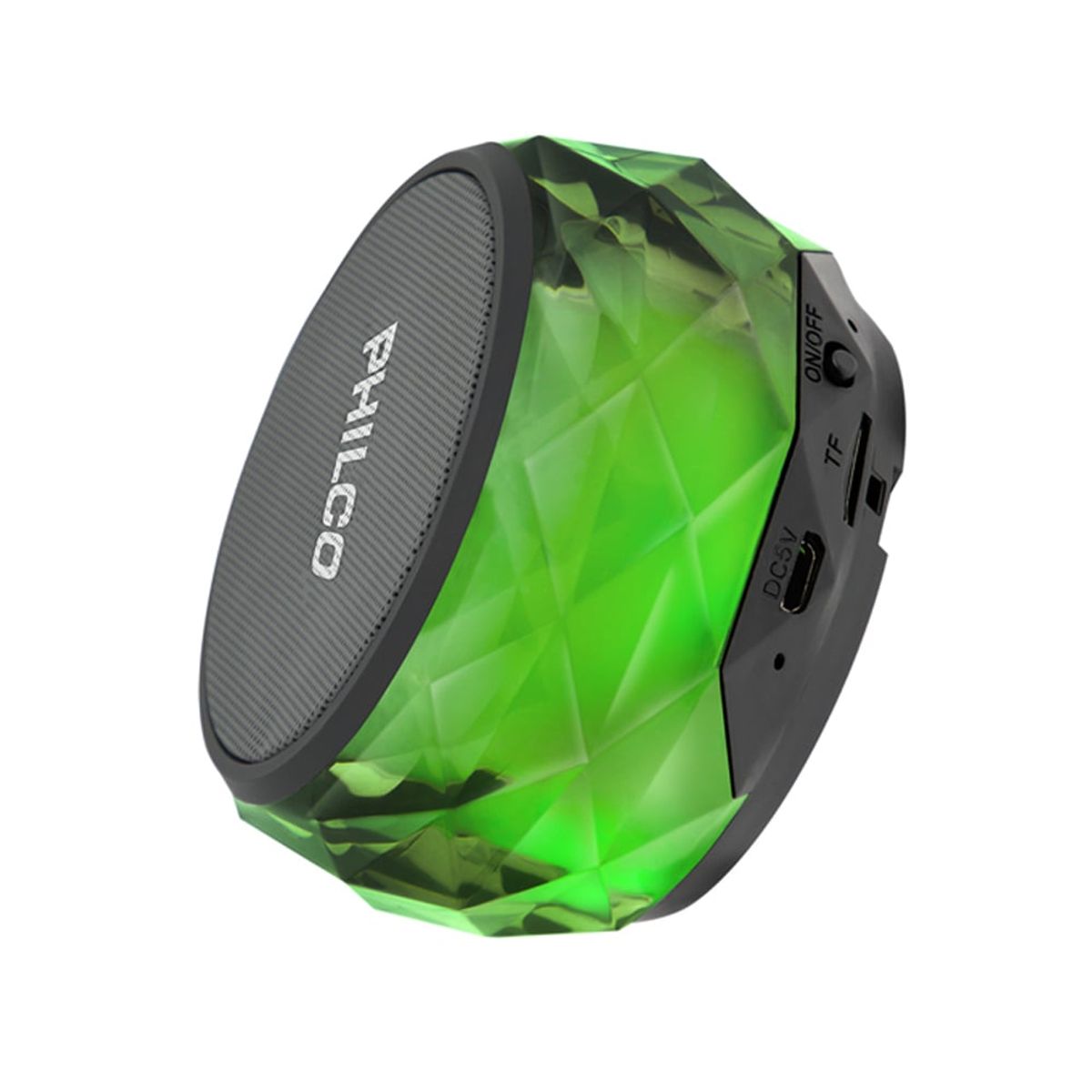 PHILCO - Parlante Portatil Bluetooth Diamond Luz Led Philco 250BK