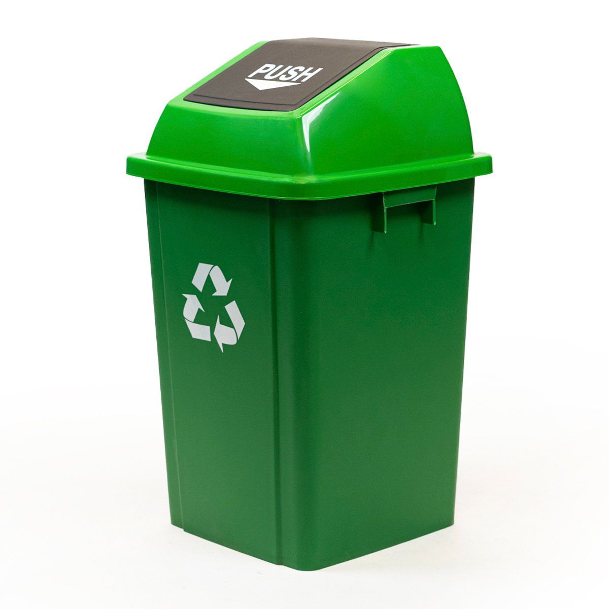 GENERICO - Basurero 60 Litros Tapa Push Verde