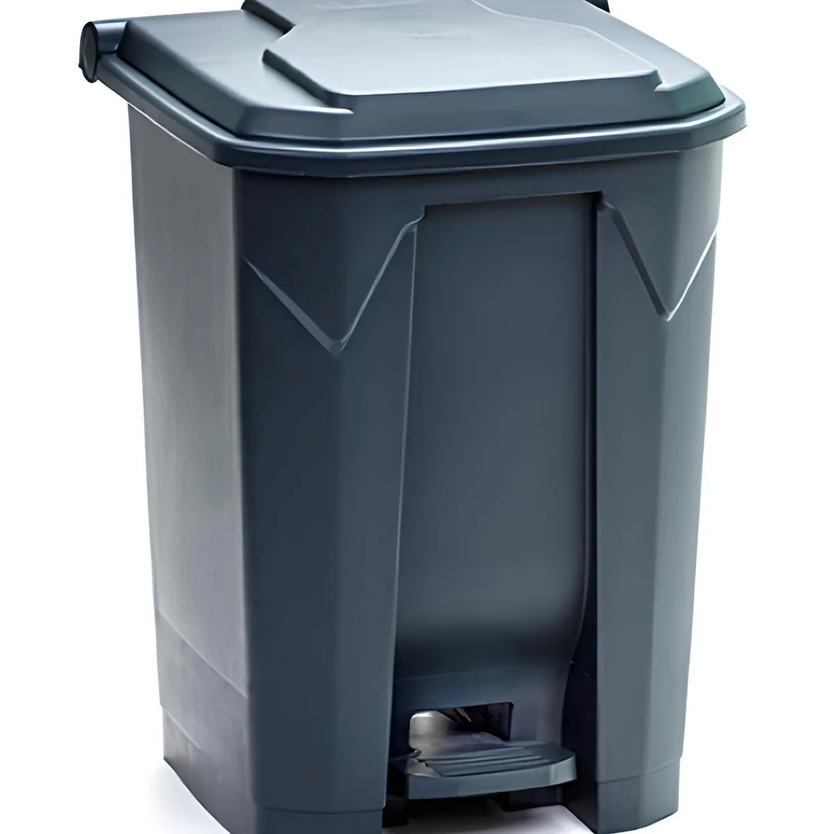 GENERICO - Basurero 50 Litros con Pedal Central Gris