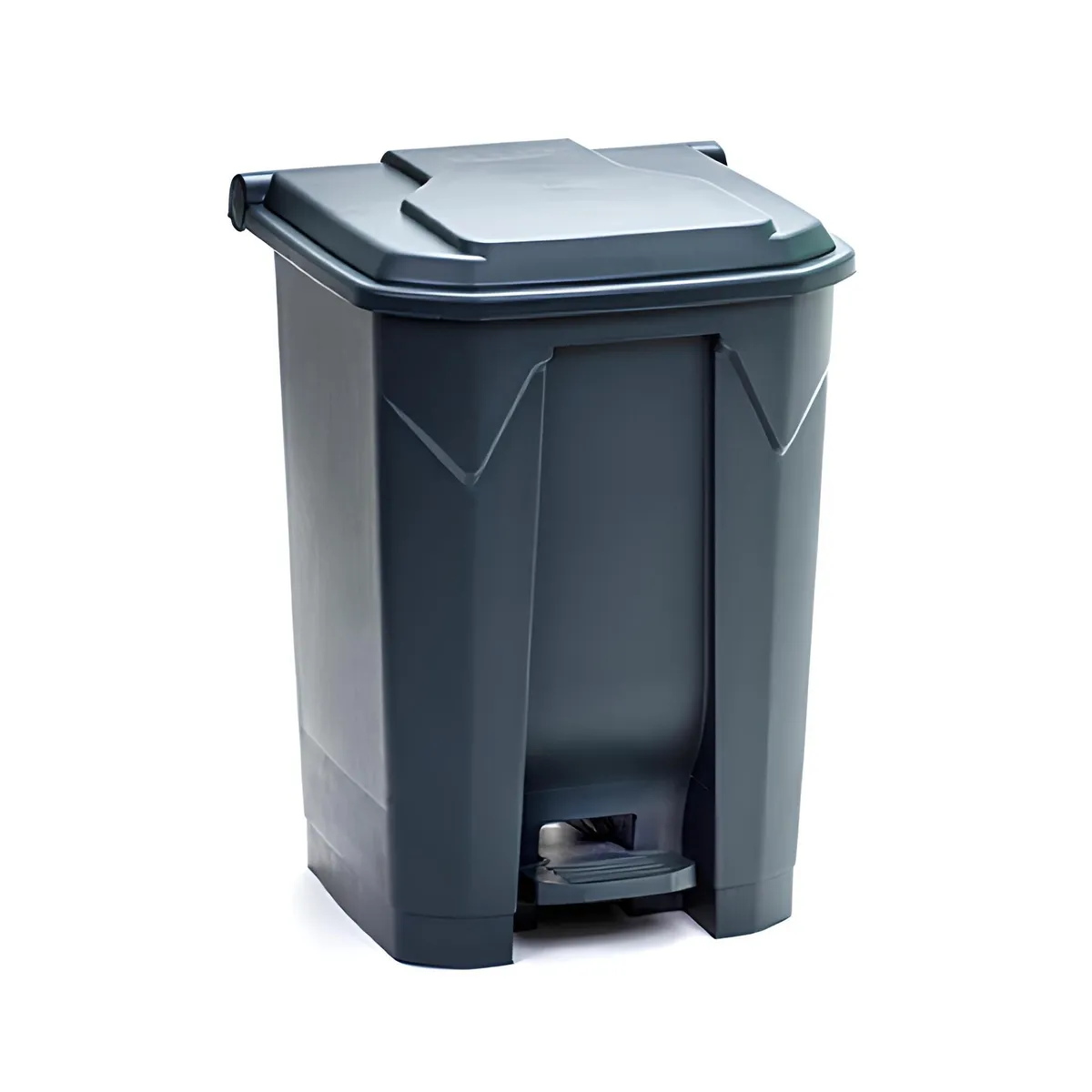 GENERICO - Basurero 50 Litros con Pedal Central Gris