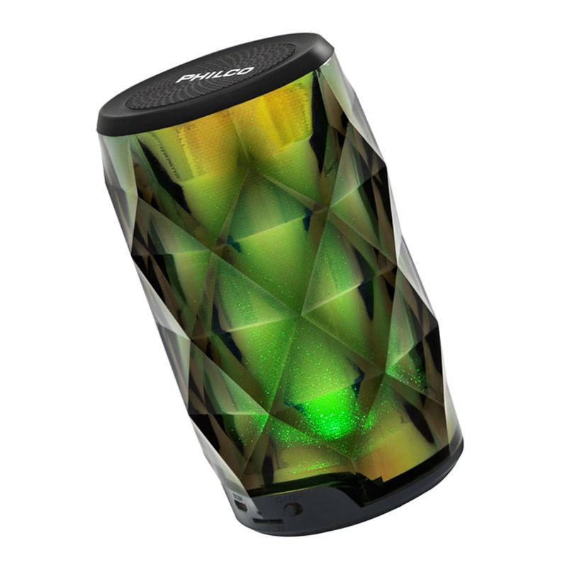 PHILCO - Parlante Portatil Bluetooth Diamond Luz Led Philco 260BK