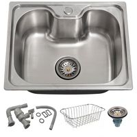 Cocina Lavaplatos Empotrado 60 X 40cm Acero Inox Con Cesta