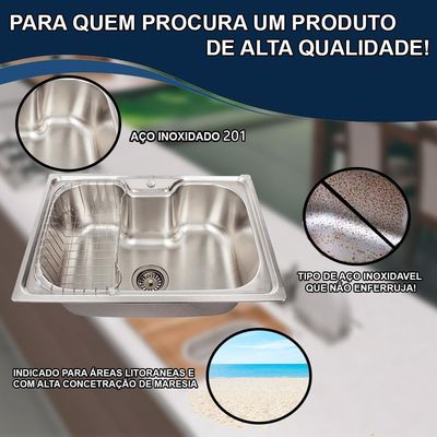 Imagen 2 del producto Cocina Lavaplatos Empotrado 60 X 40cm Acero Inox Con Cesta
