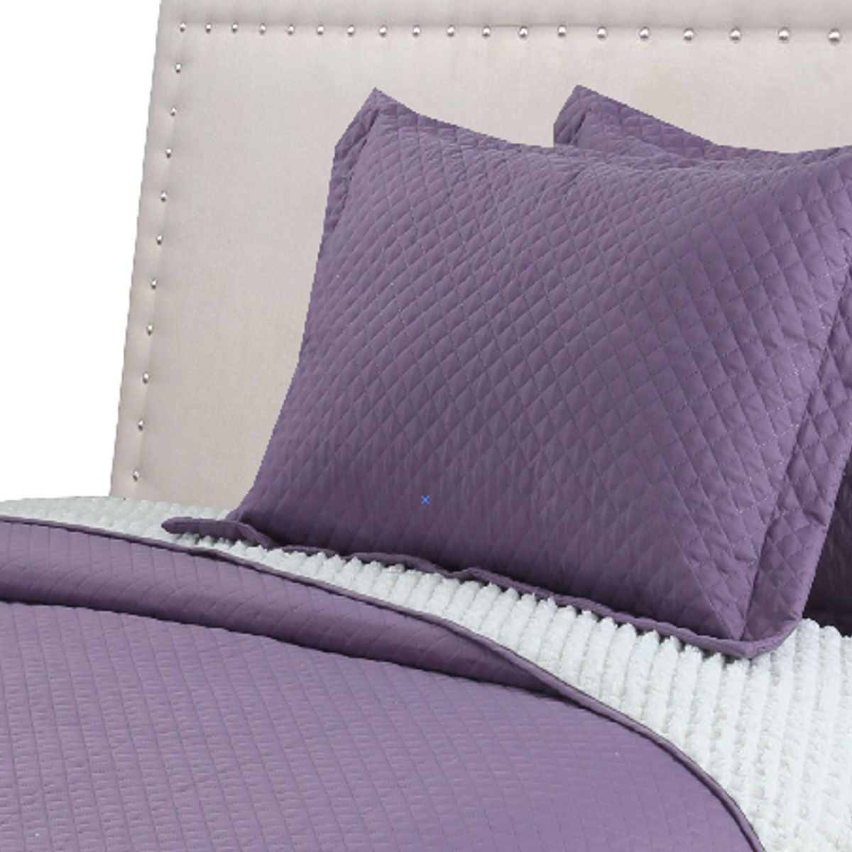 ANDES - QUILT ANDES SHERPA LISO MORADO 2 PLAZAS