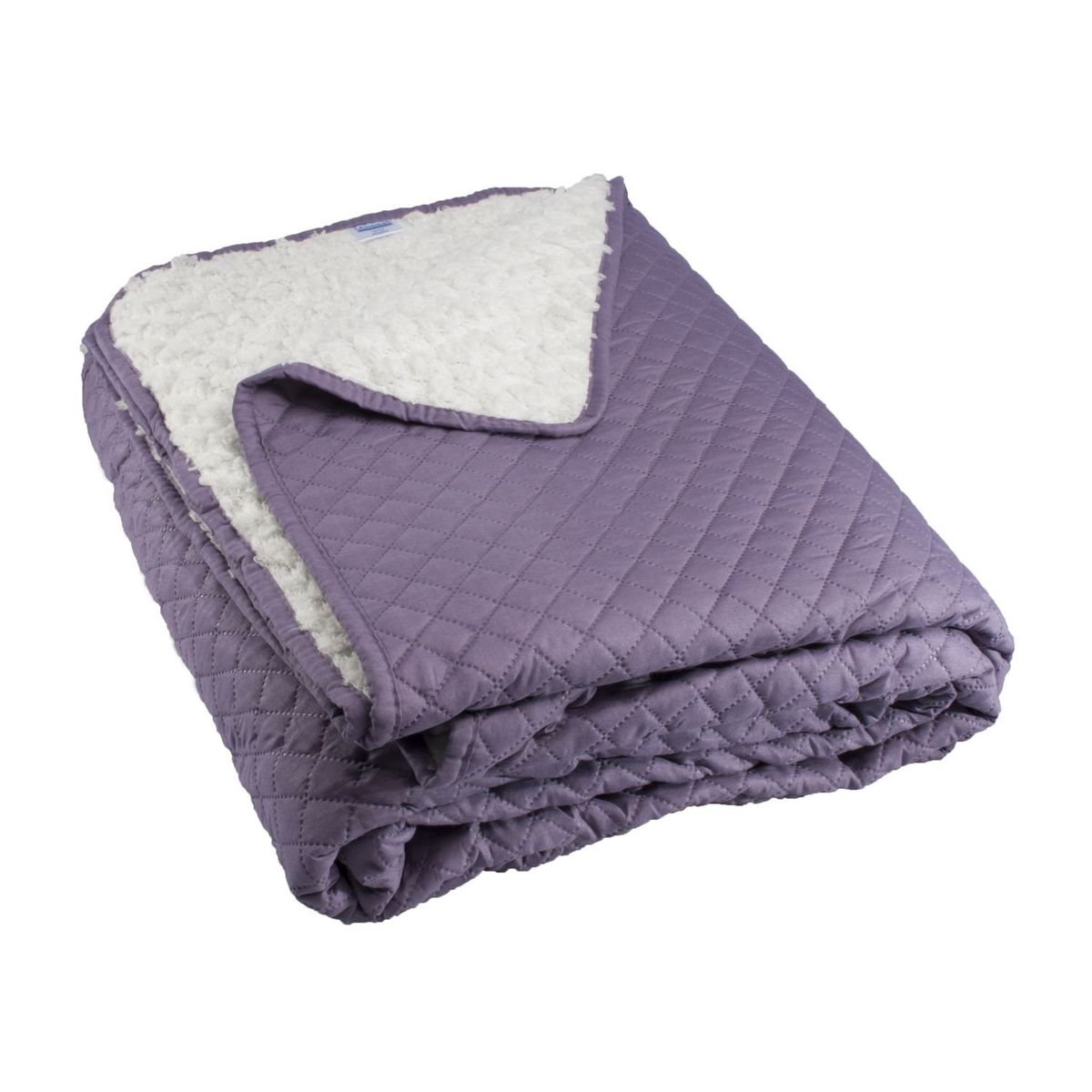 ANDES - QUILT ANDES SHERPA LISO MORADO 2 PLAZAS