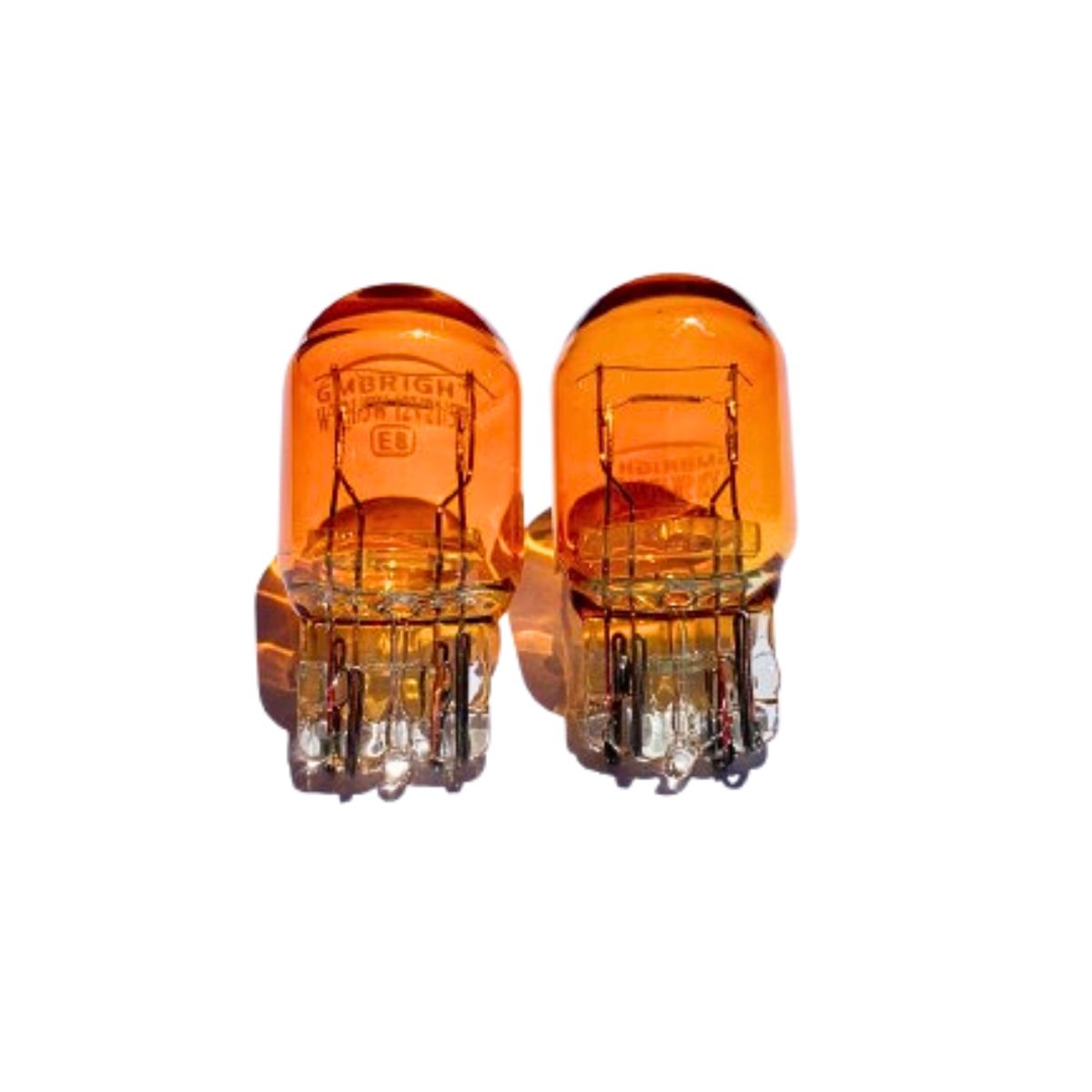 GENERICO - Par Ampolleta T20 12v215w Luz Amber Doble Contacto