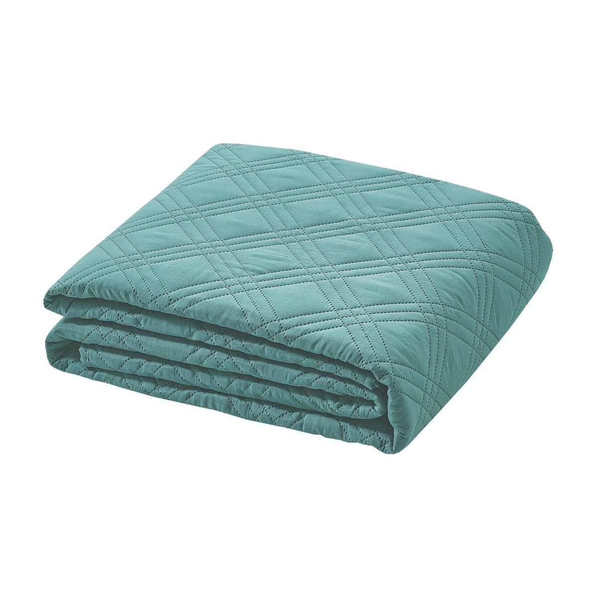 ANDES - QUILT ANDES LISO TURQUESA 1.5 PLAZAS