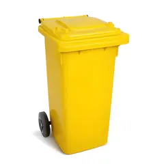 GENERICO - Basurero de 240 Litros Amarillo