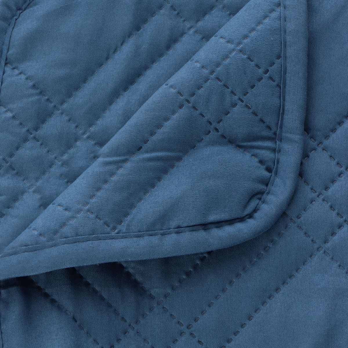 ANDES - QUILT ANDES LISO AZUL 1.5 PLAZAS