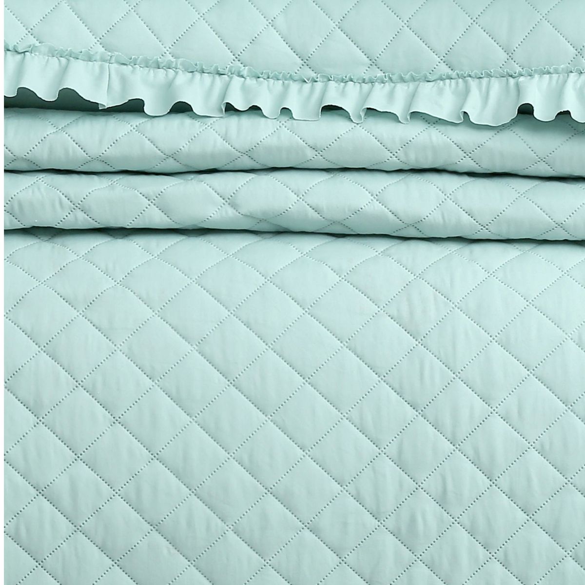 ANDES - QUILT ANDES ROMANTIC 1.5 PLAZAS AQUA