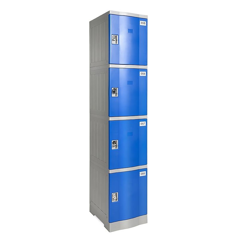 GENERICO - Locker Plasticos 1 Cuerpos y 4 Puertas