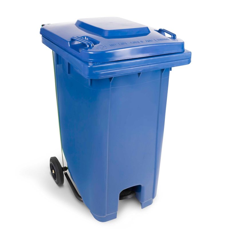 GENERICO - Basurero de 240 Litros con Pedal Azul