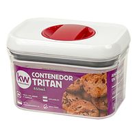 CONTENEDOR HERMÉTICO RECTANGULAR 850ML TRITAN -