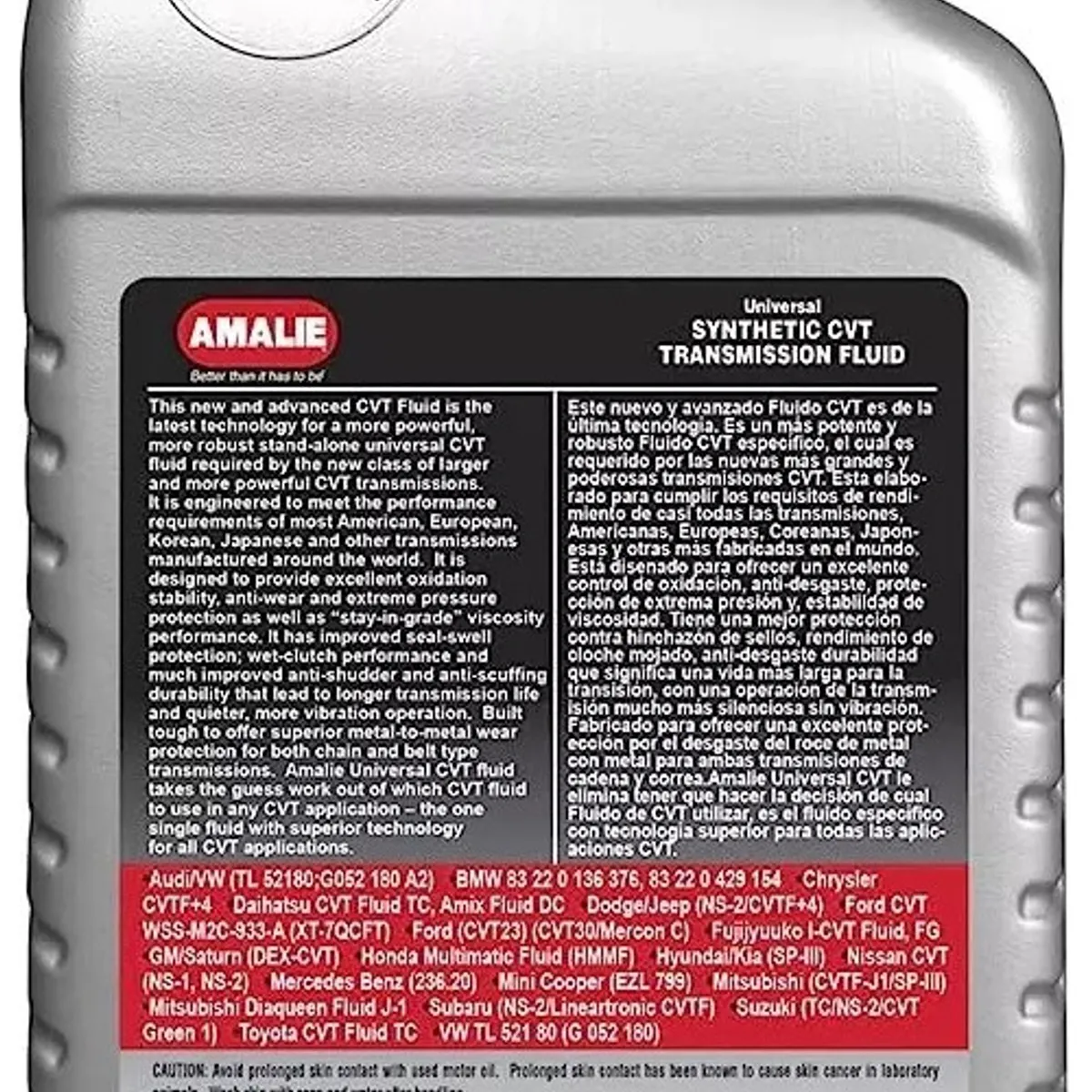 AMALIE - Aceite Transmision Cvt Vw Volkswagen Sintético