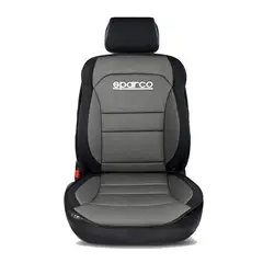 SPARCO - Funda Cubre Asiento Auto Individual Negro Universal