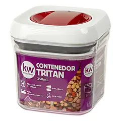 KITCHENWARE - CONTENEDOR HERMÉTICO CUADRADO 350 ML TRITAN -