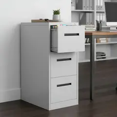 GENERICO - Kardex Metálico: 3 Cajones - Mod Grey FA-3D-G