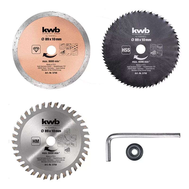 KWB - Set Discos De Corte 89x10 Mm Kwb 575915