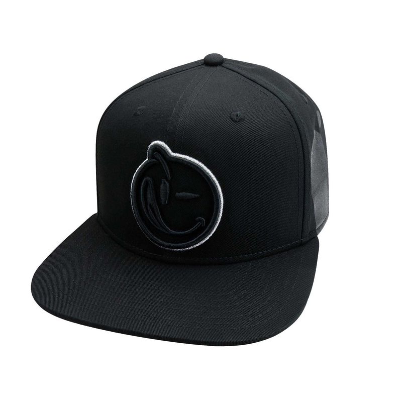 YUMS - Jockey Snapback Visera Plana Splashed Up Black-Silver Yums