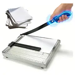 IRM - Guillotina Metalica A4 Cortadora Papel Fotos 30x25cm Precision Base Acero Reforzada FIGOIMPORT