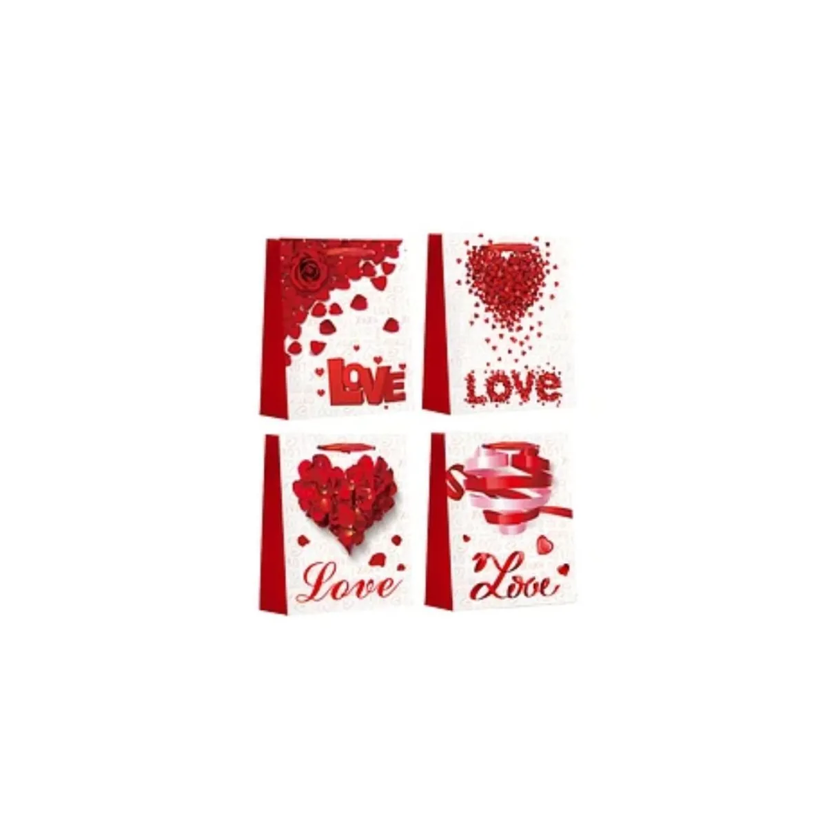 GENERICO - Bolsa De Regalo Love 31x40x12cm Diseño Aleatorio