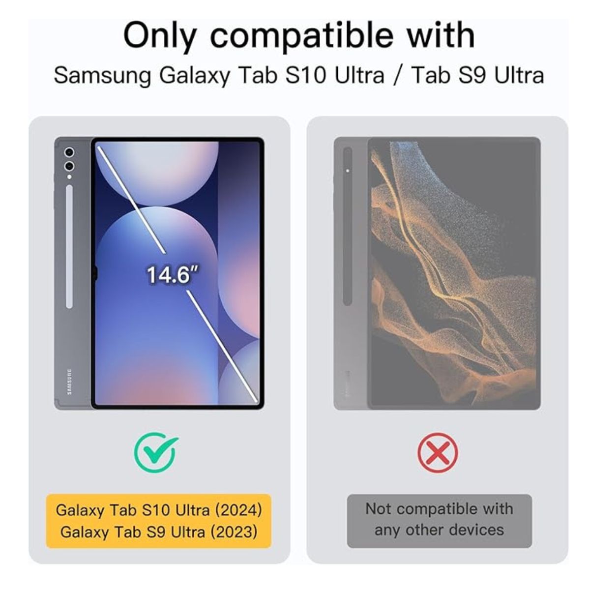 GENERICO - Funda Inteligente Para Samsung Galaxy Tab S10 Ultra 14,6 - Rosa