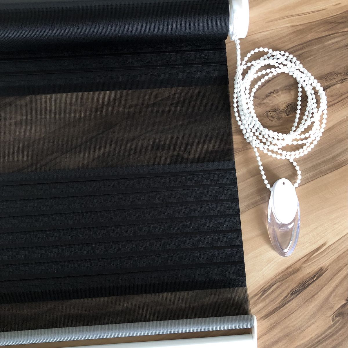 GENERICO - Cortina Persiana Roller Zebra Negra 100x200