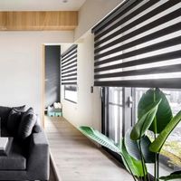 Cortina Persiana Roller Zebra Negra 150x200