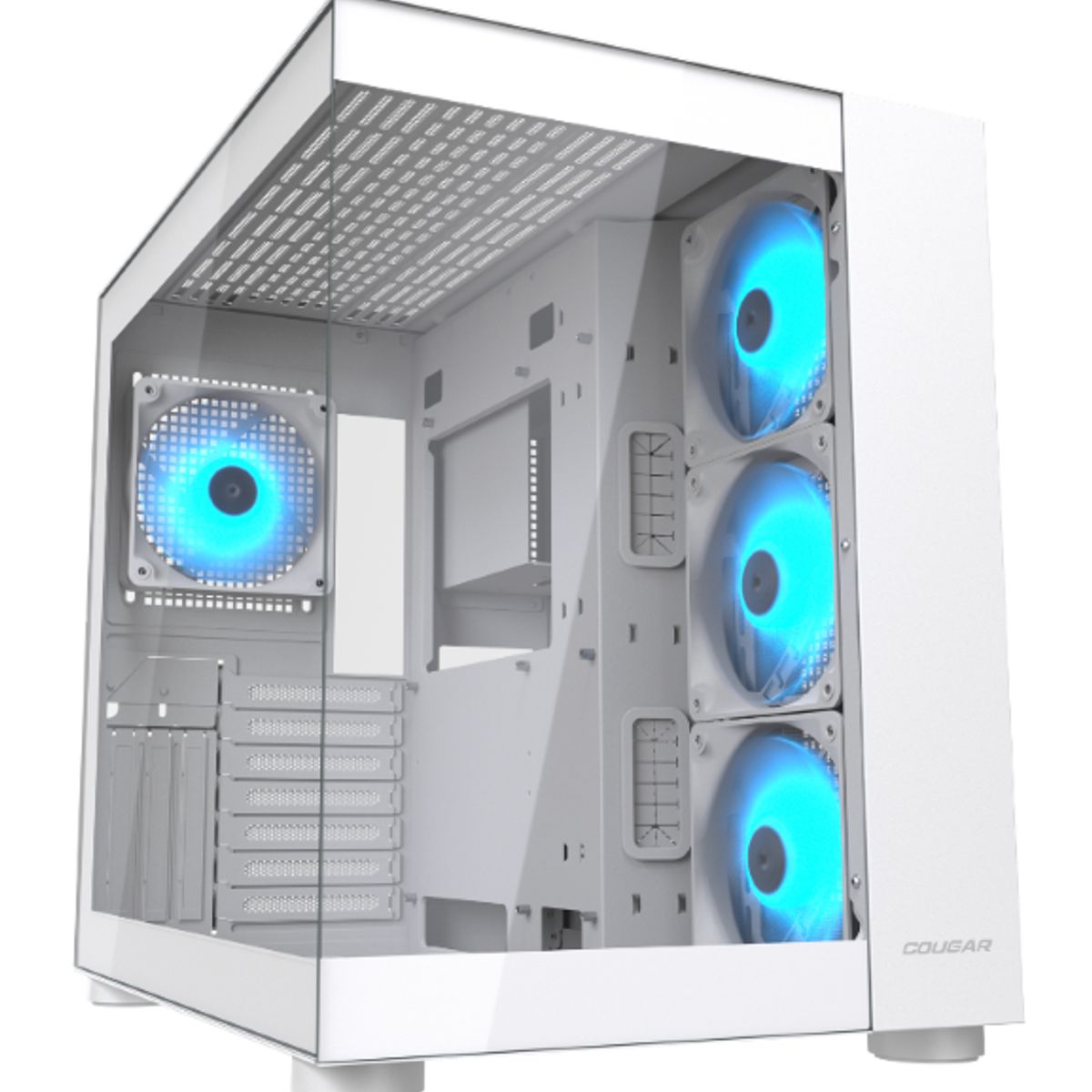 COUGAR - Gabinete - Cougar FV150 RGB - Sfuente - ATX - Blanco