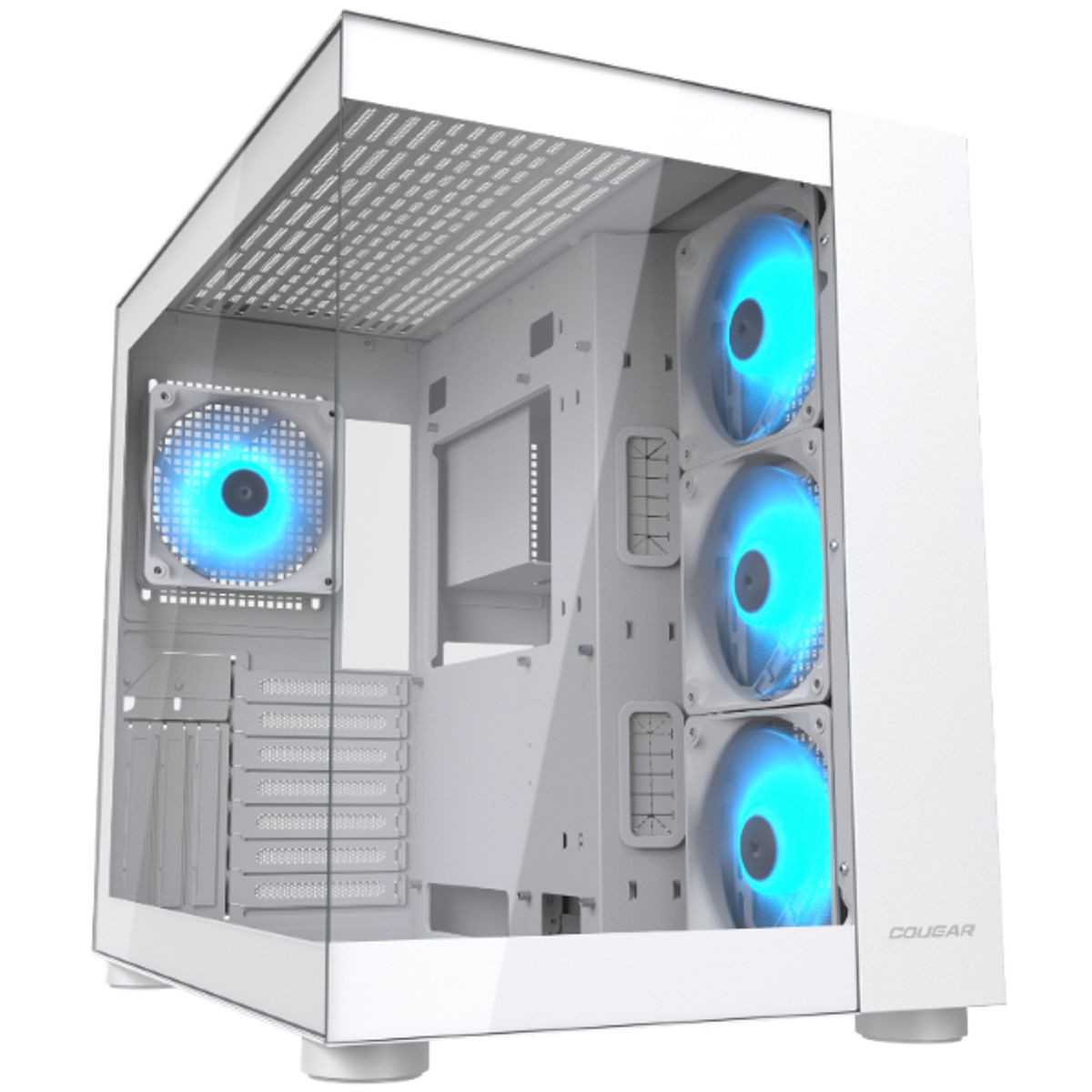 COUGAR - Gabinete - Cougar FV150 RGB - Sfuente - ATX - Blanco