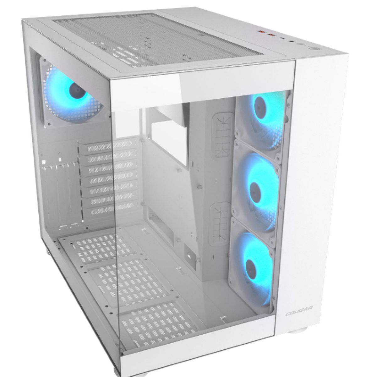 COUGAR - Gabinete - Cougar FV150 RGB - Sfuente - ATX - Blanco