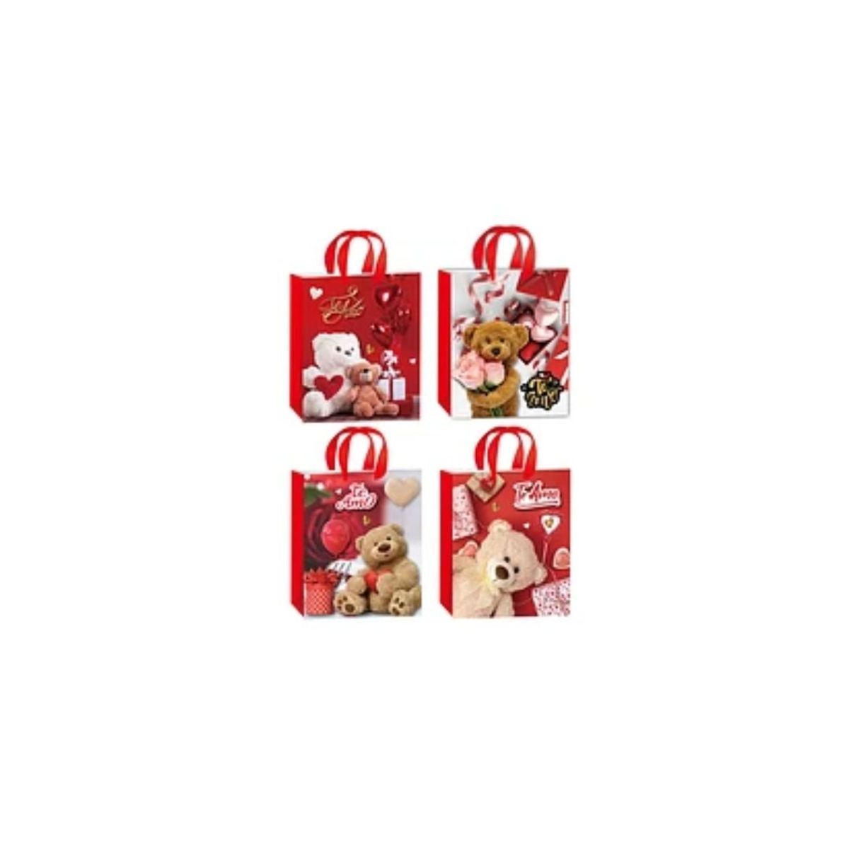 GENERICO - Bolsa De Regalo Te Amo Oso día De San Valentín 23x17x8cm