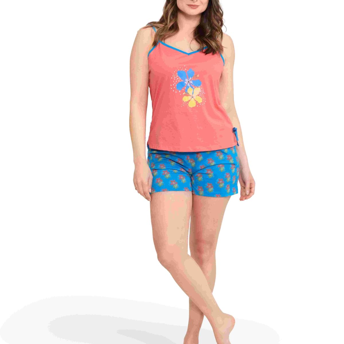 BECKIL - BECKIL COD 1777 PIJAMA SHORT ALGODON JERSEY ESTAMPADA PABILO