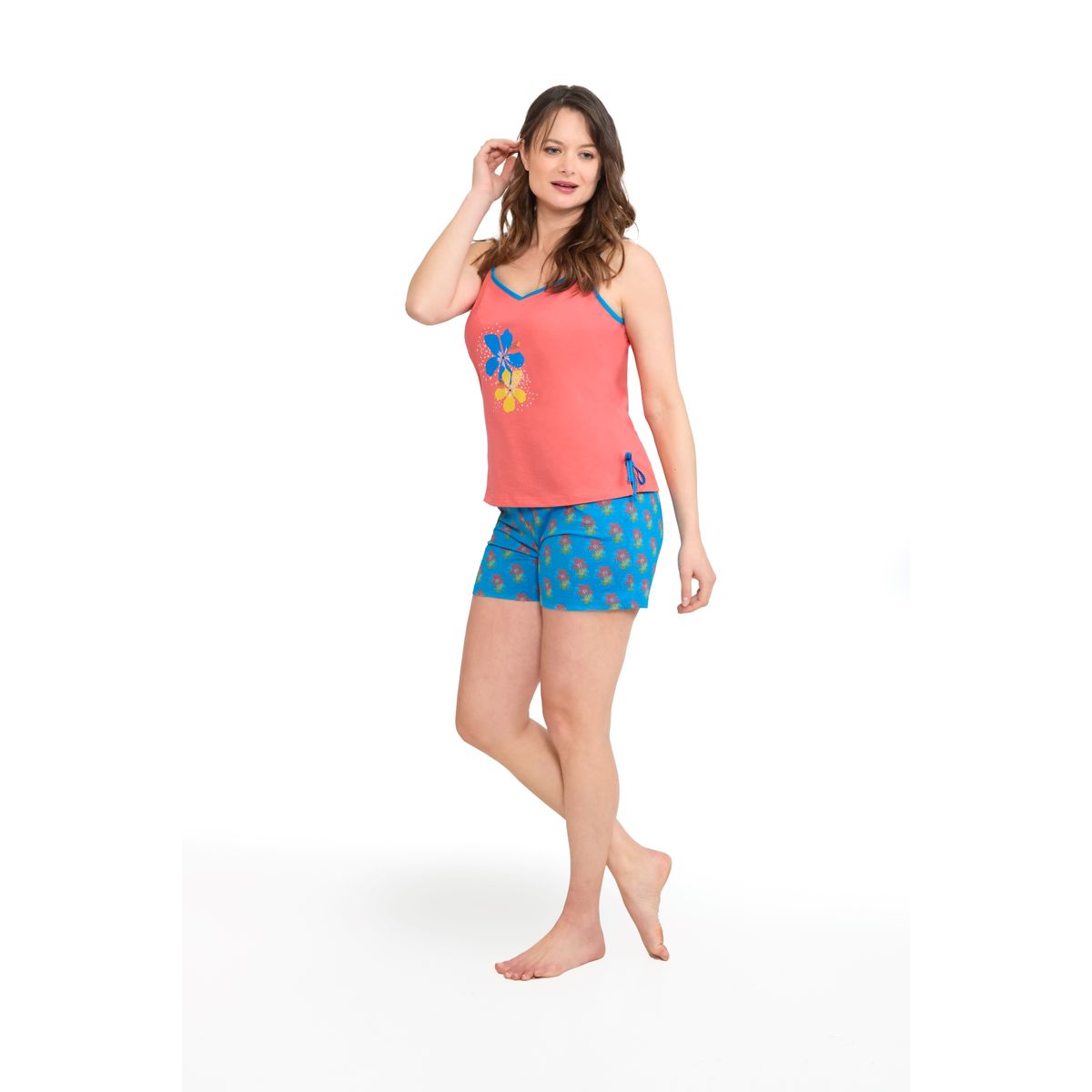 BECKIL - BECKIL COD 1777 PIJAMA SHORT ALGODON JERSEY ESTAMPADA PABILO