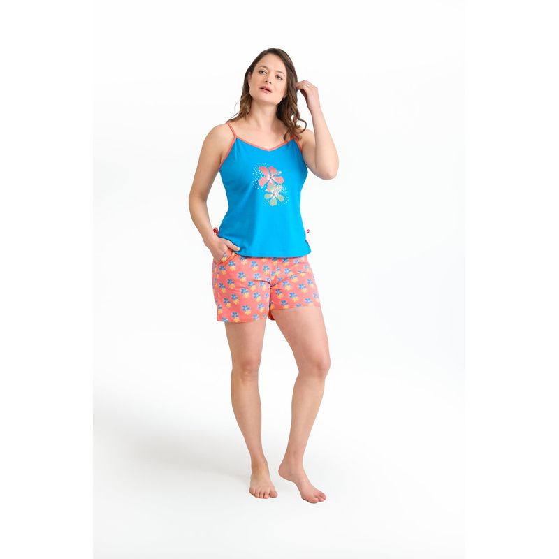 BECKIL - BECKIL COD 1777 PIJAMA SHORT ALGODON JERSEY ESTAMPADA PABILO