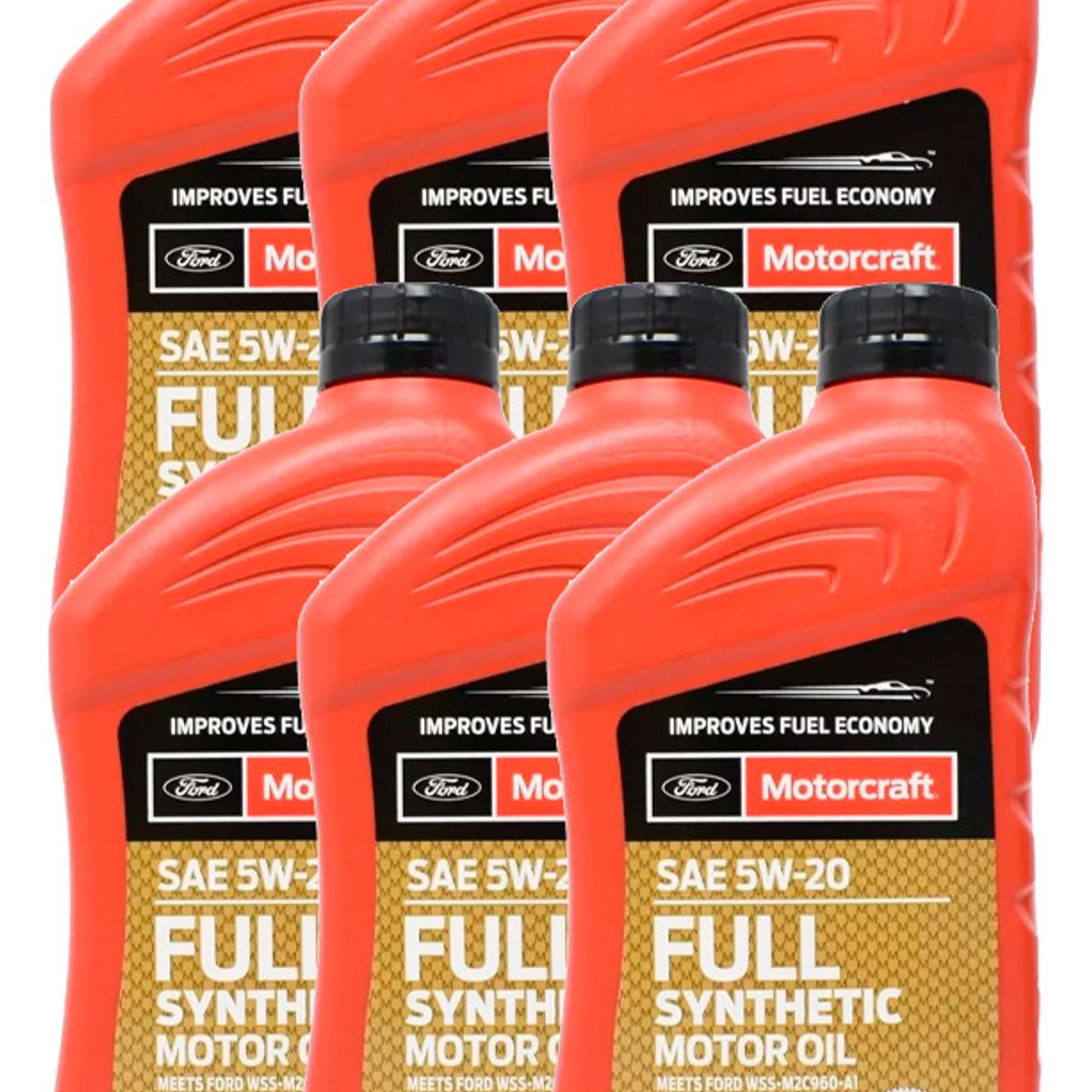 FORD - Aceite Ford Motorcraft 5w20 Full Sintetico (6 Unidades)