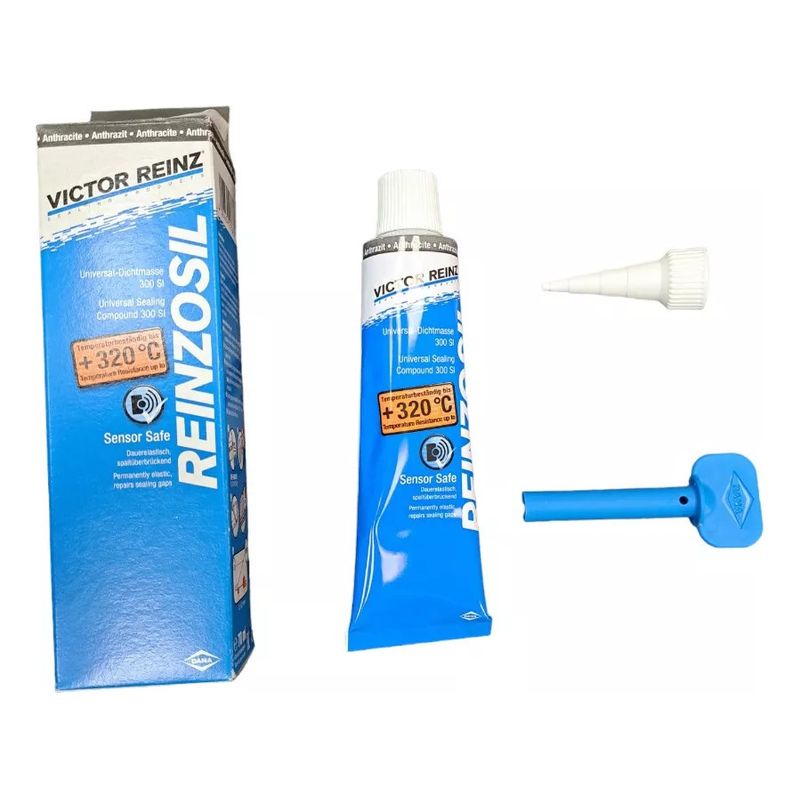 GENERICO - Silicona Gris Automotriz Victor Reinz 300° 70 Ml