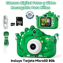 GENERICO - Cámara Juguete Para Niños Digital Fotos Video Recargable