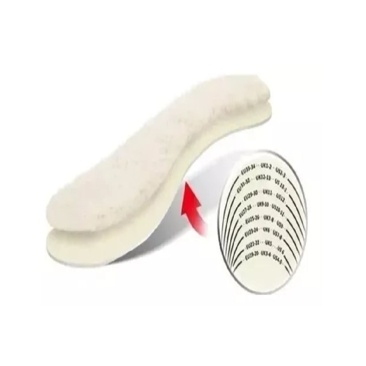 GENERICO - Plantilla Con Chiporro Ajustable Recortable De Talla 32 A 45