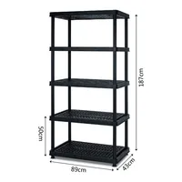 Estantería plastica 5 niveles 187x90x43 Cm