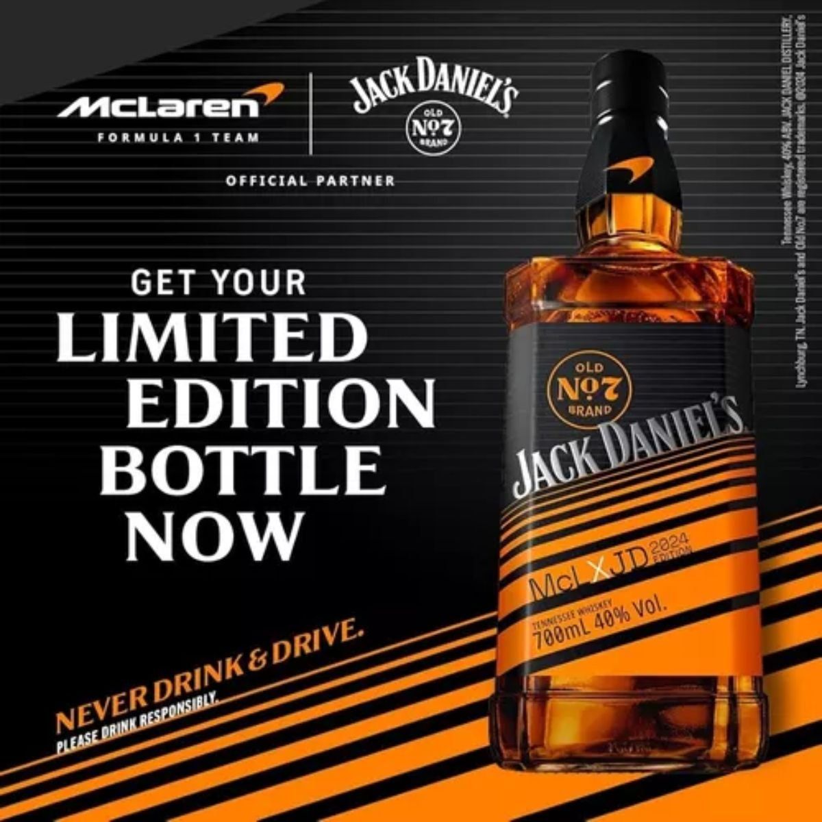 JACK DANIELS - Jack Daniels Mclaren 2024 Edición Limitada