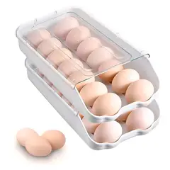 IRM - Organizador De Huevos XL para Refri Huevera Apilable 16pcs capacidad