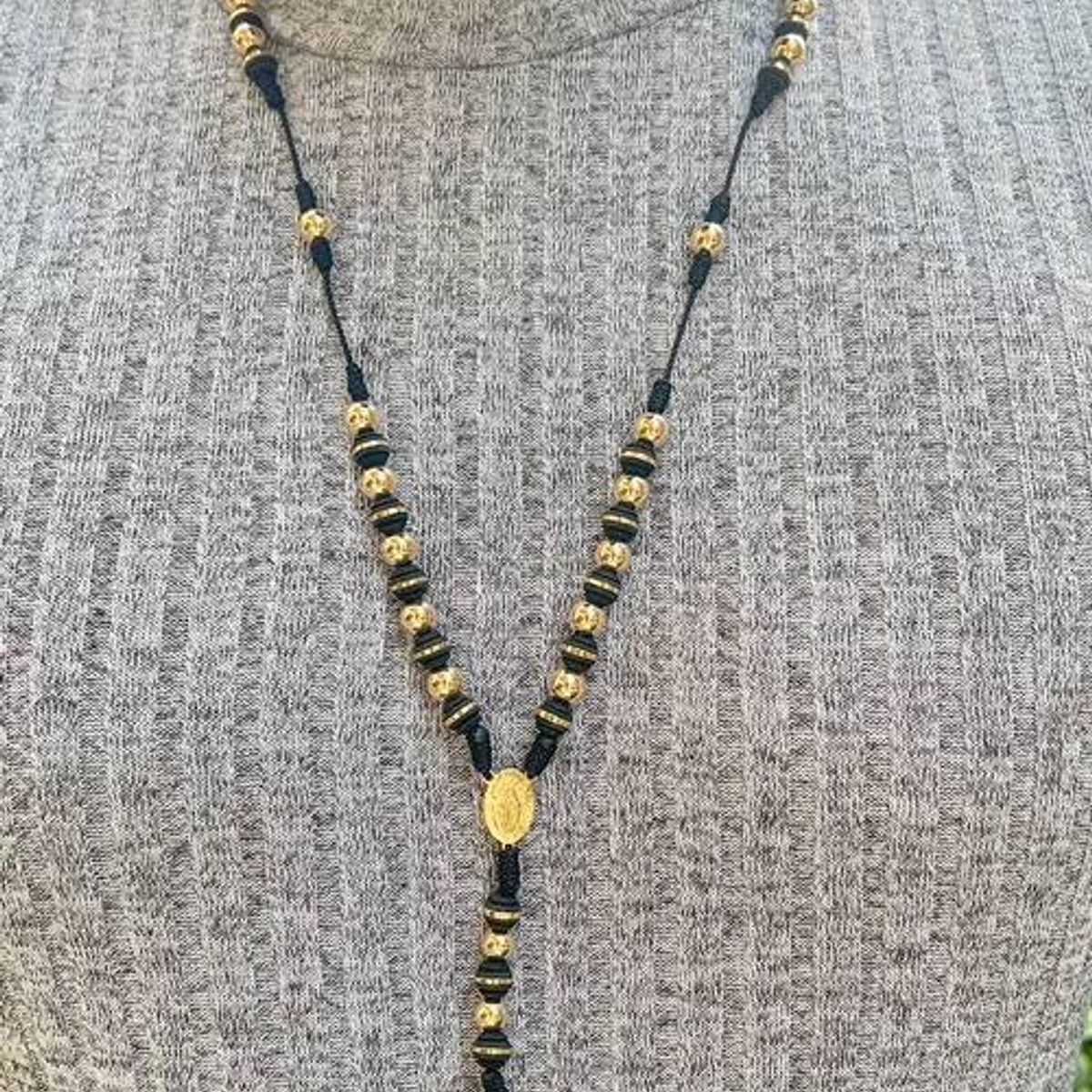 GENERICO - Rosario Artesanal de Oro Laminado 18k