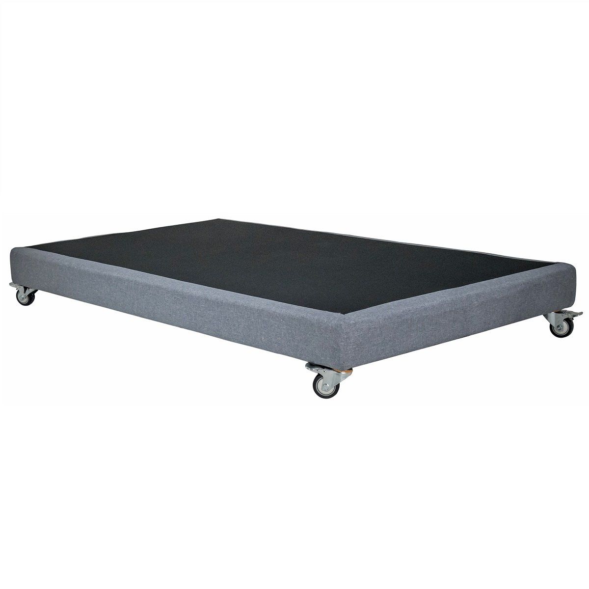 BLOCCARE - Base De Cama 1 Plaza Box 13cm L190cm Rueda Deluxe R.colchon V.elastico